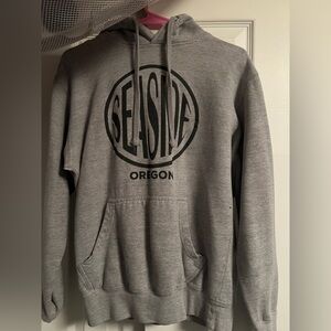 Gray Seaside Oregon Hoodie
